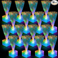 Amylove 16 Pcs Mini Fiber Optic Lamps Bulk Small LED Light up Table Centerpieces by Amylove