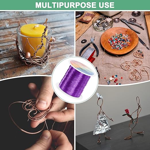 0.3mm Jewelry Wire, 28 Gauge 328FT Craft Wire Copper Beading Wire - Image 7