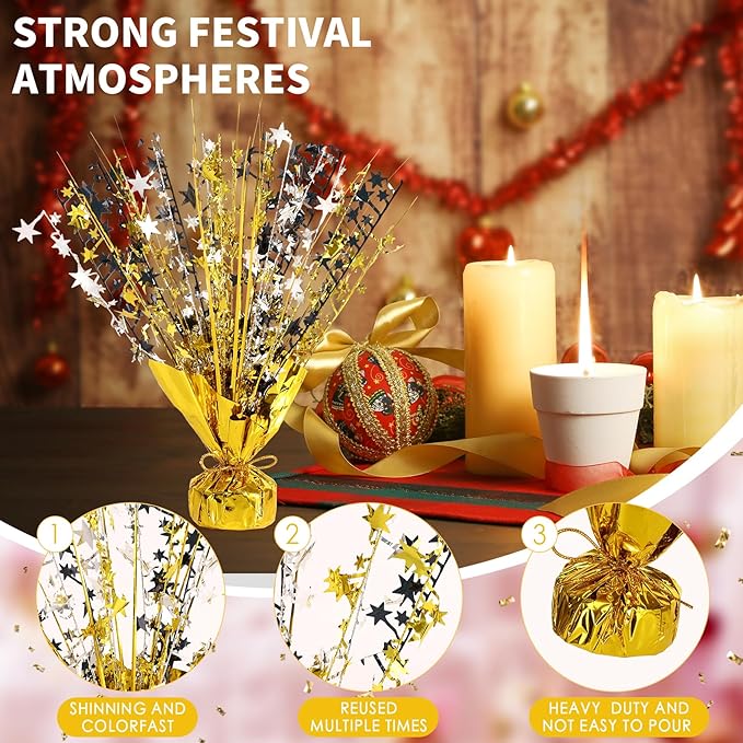 6 Pack Star Table Centerpieces for Party, Birthday Table Decorations for Kids - Image 3
