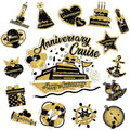 Happy Anniversary Cruise Door Magnets Decorations by Wayyogh