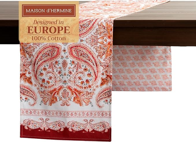 Maison d' Hermine Table Runner 100% Cotton Double Layer Table Runners 72 inches by MaisondHermine