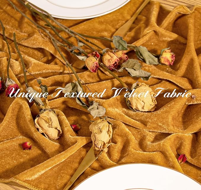 Velvet Table Runner 20 x 120 Inches 10ft Luxurious Thick Soft Velvet Christmas - Image 4