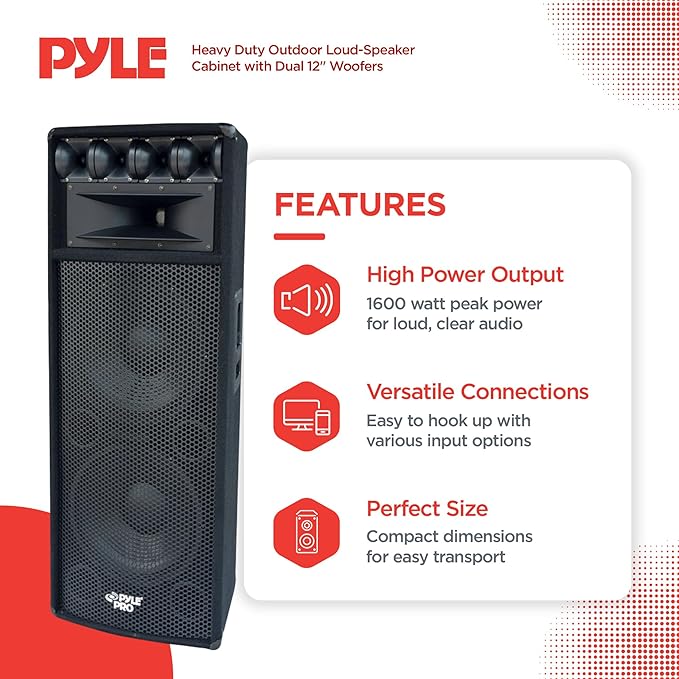 Pyle Portable Cabinet PA Speaker System - Image 2