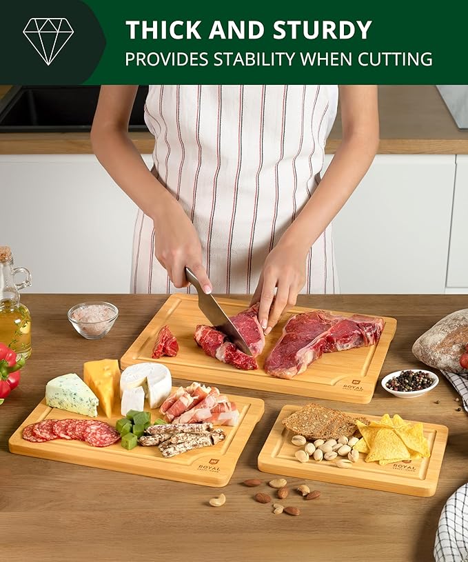 Wooden Cutting Boards for Kitchen Meal Prep & Serving - Image 8