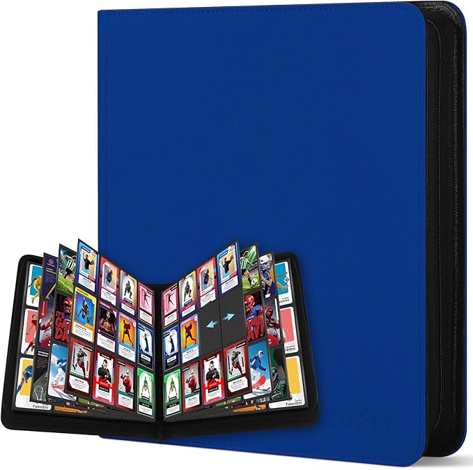 12 Pockets Trading Card Zipper Binder by Zofly