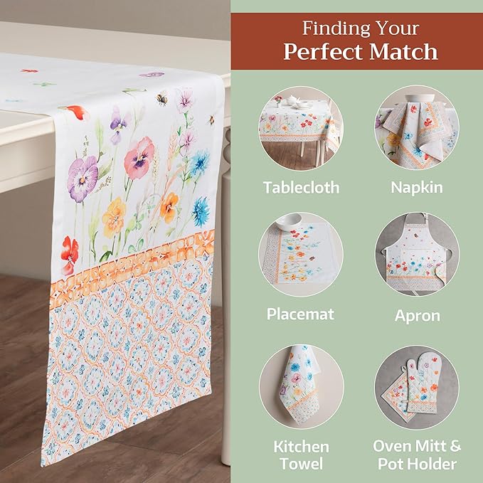 Maison d' Hermine Table Runner 100% Cotton Single Layer Table Runners 72 inches - Image 6