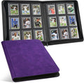 Toploader Binder with 9-Pocket Pages, Holds 288 "3×4" Rigid Toploader Hard Cases by Arkeiliy