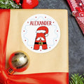 Personalized Christmas Stickers, Custom Name Waterproof Christmas Gift Tags by calliemoment