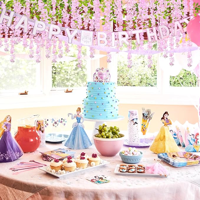 12 Pack Pink Wisteria Hanging Flowers, 3.44 Ft Fake Hanging Flowers, Artificial - Image 7