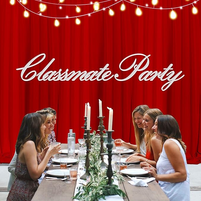 MEETSKY Red Backdrop Curtains for Party Valentine's Day Arch Stage Wedding - Image 8