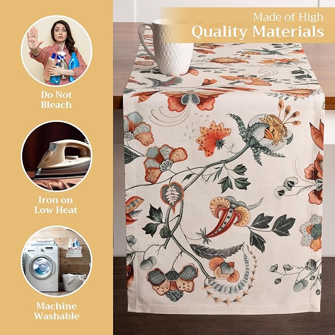 Maison d' Hermine Table Runner 100% Cotton Single Layer Table Runners 72 inches - Image 3
