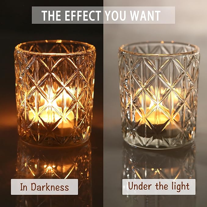 24pcs Clear Votive Candle Holders 2x2.5inch - Image 5