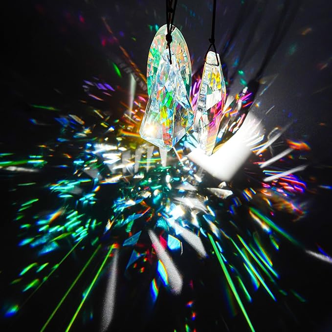 3 Pack 5'' Large Crystal Prisms Suncatchers - Image 2