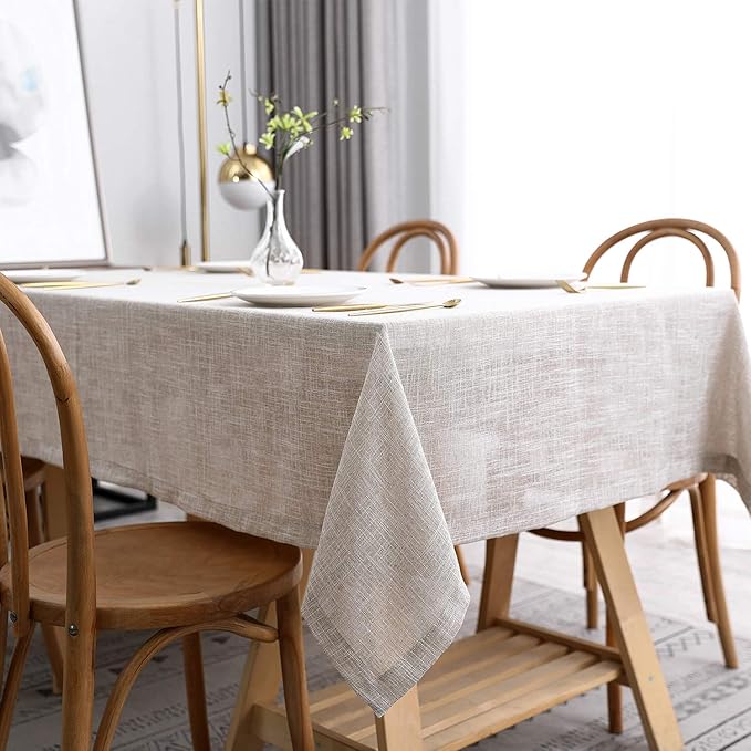 maxmill Flaxy Faux Linen Tablecloth - Image 2