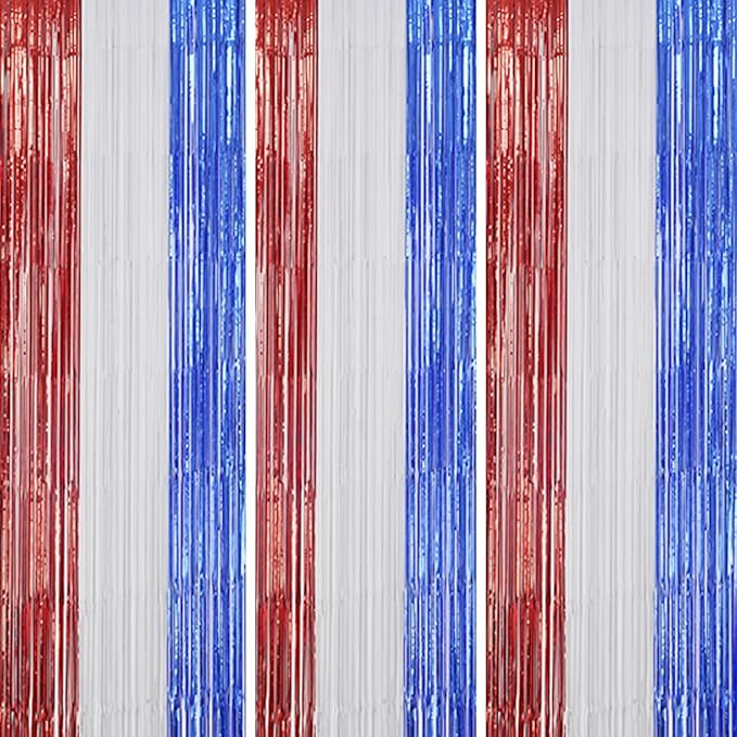 3 Pack Foil Fringe Backdrop by DECOCKRAT
