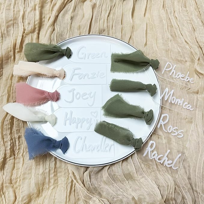 50Pcs Acrylic Place Card for Wedding Frosting Acrylic DIY Table Seating Cards - Image 5