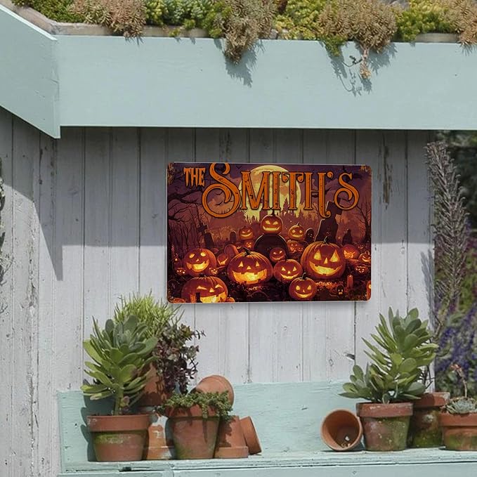 Personalized Halloween Metal Sign - Image 5