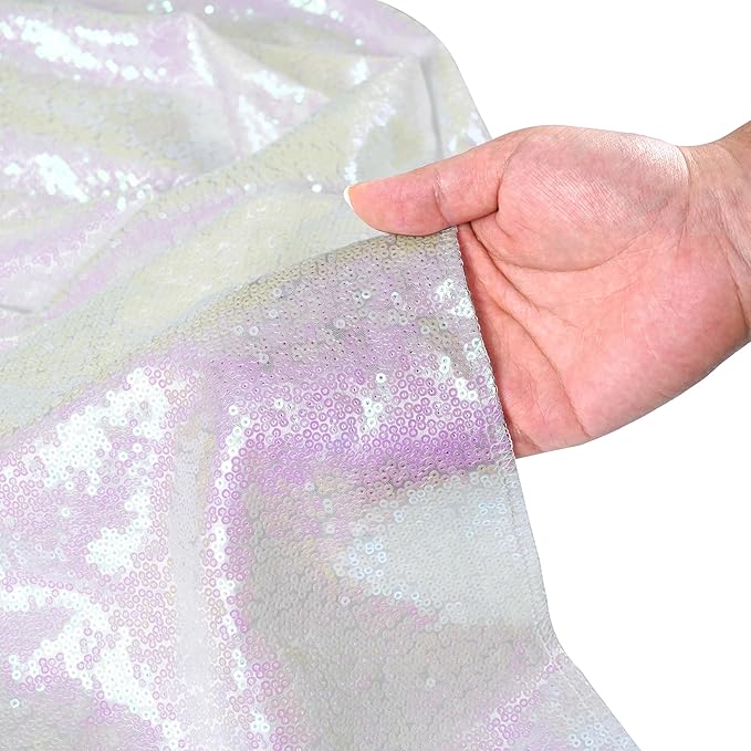 SquarePie Sequin Backdrop Non-Transparent Background Sparkly Curtain - Image 7