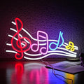 Musical Staff Note Neon Sign Led Music Neon Light by JLEWUINH