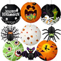 KatchOn, Halloween Paper Lanterns & Honeycomb Set – Pack 9 | Hanging Halloween by KatchOn