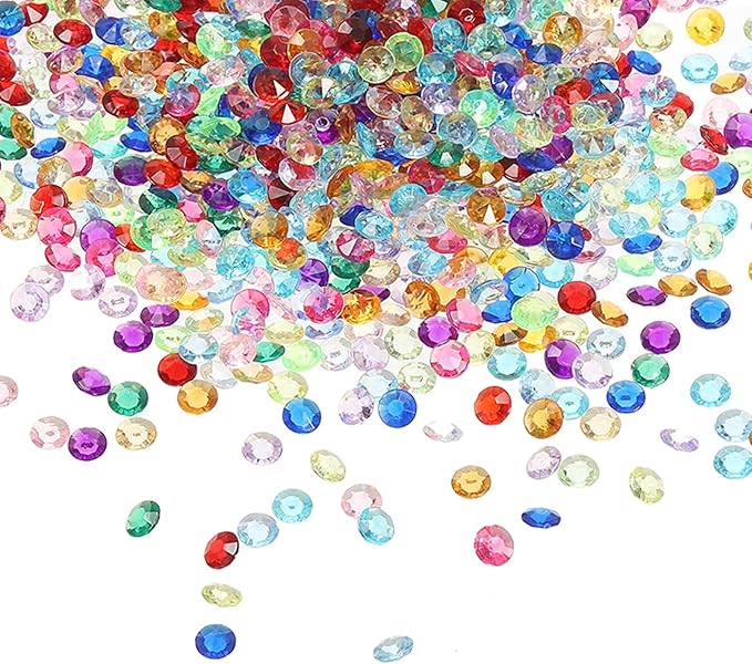 PATIKIL 10000 Pcs Wedding Table Scatter Confetti Crystals 4.5mm Acrylic by PATIKIL