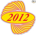 EZ-Line Oval Model Windshield Year Stickers by CarBowz