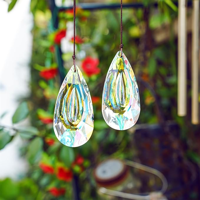 HDCRYSTALGIFTS Set 2, 89mm/3.5in Crystals Prisms Suncatcher - Image 6