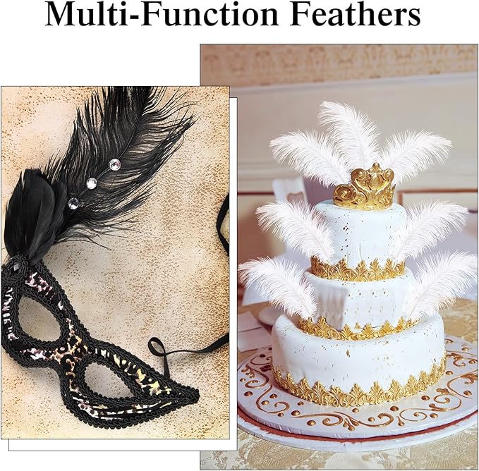 Crowye 100 Pcs Ostrich Feathers Bulk - Image 5