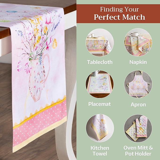Maison d' Hermine Table Runner 100% Cotton Double Layer Table Runners 108 - Image 5