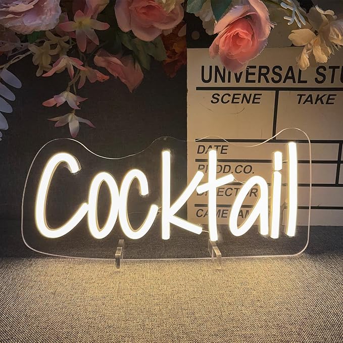 Cocktails Table Neon Sign Desk Lamp Led Beer Bar Neon Lights by ZPLNOSIN