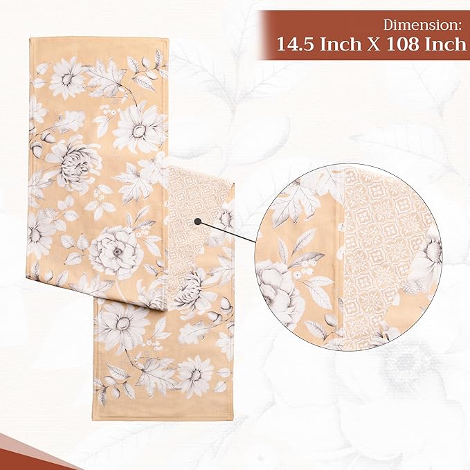 Maison d' Hermine Table Runner 100% Cotton Double Layer Table Runners 108 - Image 4