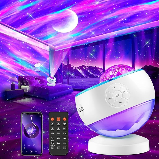 One Fire Northern Lights Projector, 16Color Galaxy Projector by OneFire