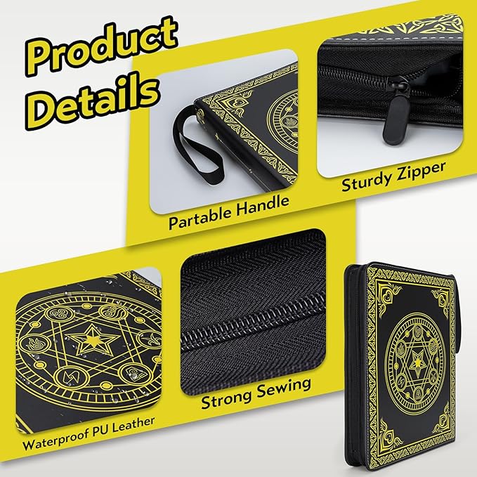 9 Pocket Card Binder for MTG/YGO/PTCG/Game Cards, Holds 900 Cards, Premium - Image 5