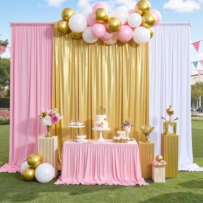 30ftx10ft Gold Backdrop Curtain - Image 7