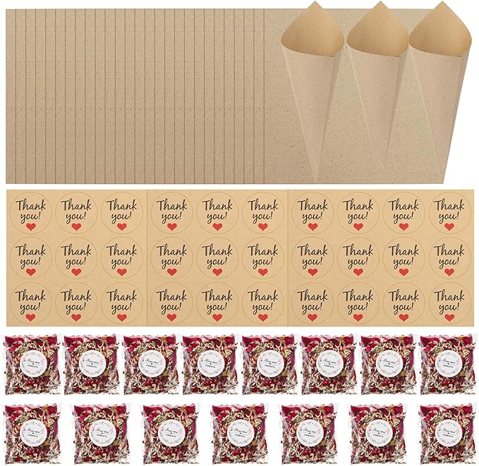 PATIKIL Dried Flower Confetti Cones - Image 8
