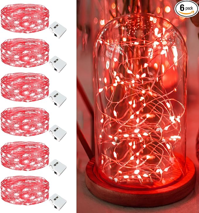 6 Pack Fairy Lights Battery Operated - 7ft 20 Led Twinkle Lights 3 Modes by Unknown