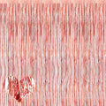 4 Pack Rose Gold Fringe Curtain Backdrop, 3.2Ft x 6.6Ft Metallic Tinsel Foil by Mebiornt