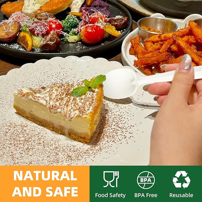 100% Compostable Cutlery Set, Ivory White - Image 6