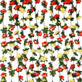 8Pcs 63Ft Pink&Yellow Rose Garland, Fake Rose Hanging Flowers, Artificial by Tisspoms