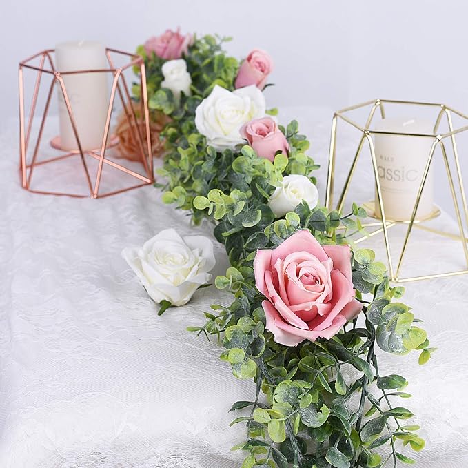 Lvydec 6 Pack Artificial Eucalyptus Garland, Fake Eucalyptus Greenery Garland - Image 4