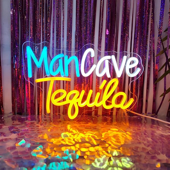 Tequila Neon Signs for Man Cave LED Signs for Man Cave Neon, Bar Sign LED Signs by INSNEnNNeonSignsFactory1999