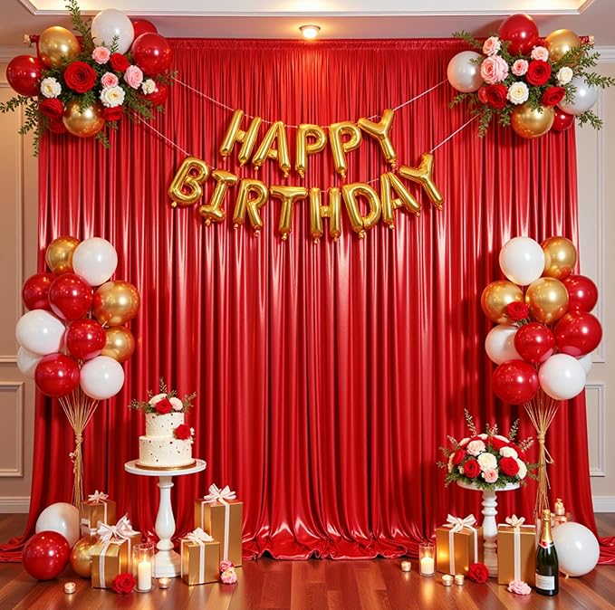 20ftx10ft Red Sequin Backdrop Curtain - Image 7
