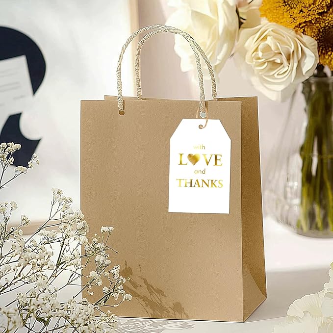 joycraft 50PCS Gold Foil Thank You Tags - Image 4