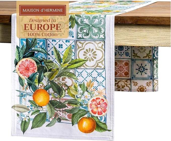 Maison d' Hermine Table Runner 100% Cotton Double Layer Table Runners 108 by MaisondHermine