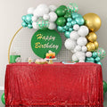 SquarePie Sequin Tablecloth 60 x 102 Inch Red Sparkly Table Linen by SquarePie