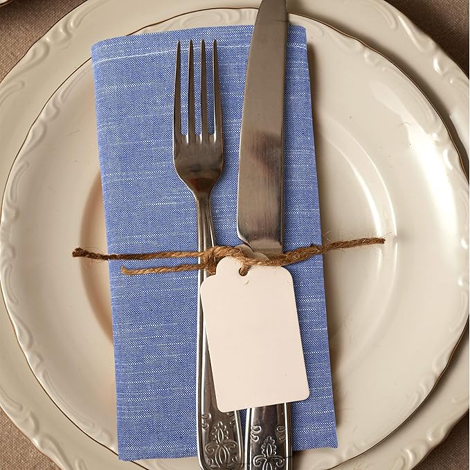 Urban Villa Cloth Napkins 100% Cotton Slub Absorbent Dinner Napkins Oversized - Image 6