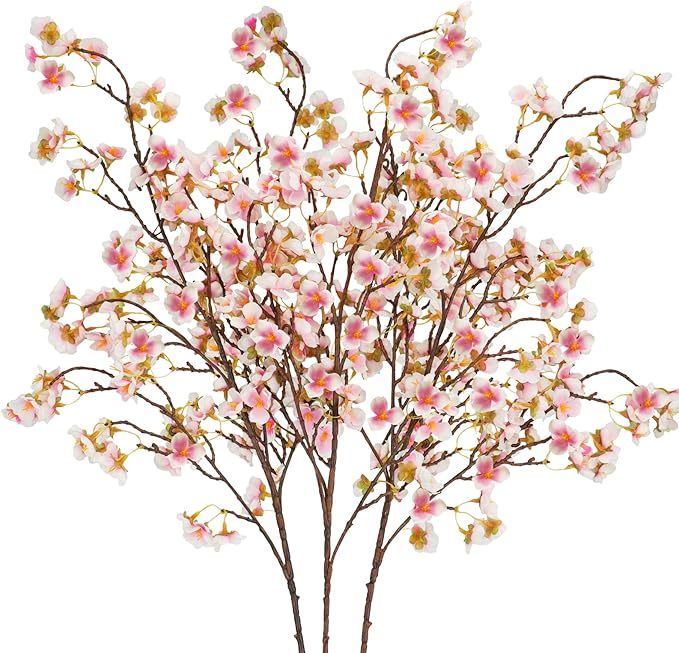 Uieke Silk Cherry Blossom Branches, 40.5in Artificial Cherry Blossom Flowers by Uieke