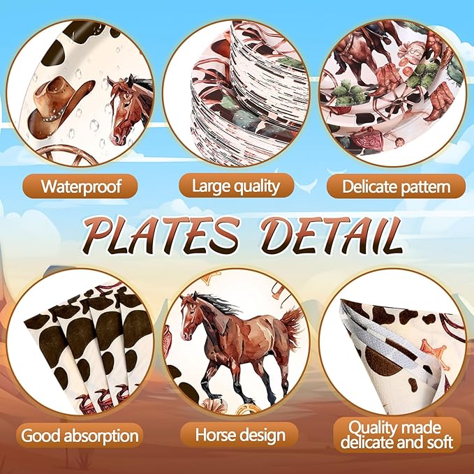 452 Pcs Western Birthday Party Decorations - Image 3