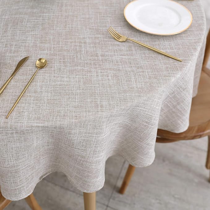 maxmill Flaxy Faux Linen Tablecloth - Image 8