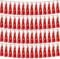 4P Red Foil Fringe Metallic Tassel Streamers Banner Tassel Garland by HYSILLA